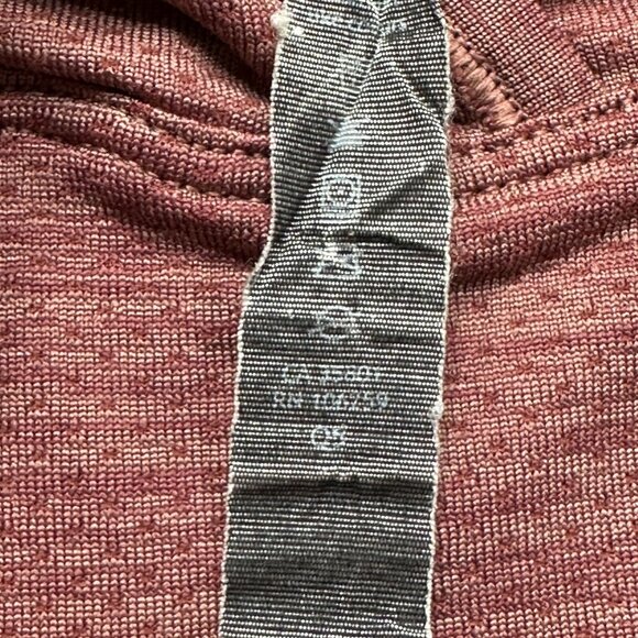 Lululemon Hoodie Women's L Red Lightweight Nylon Performance Pullover Stretch - Picture 6 of 15